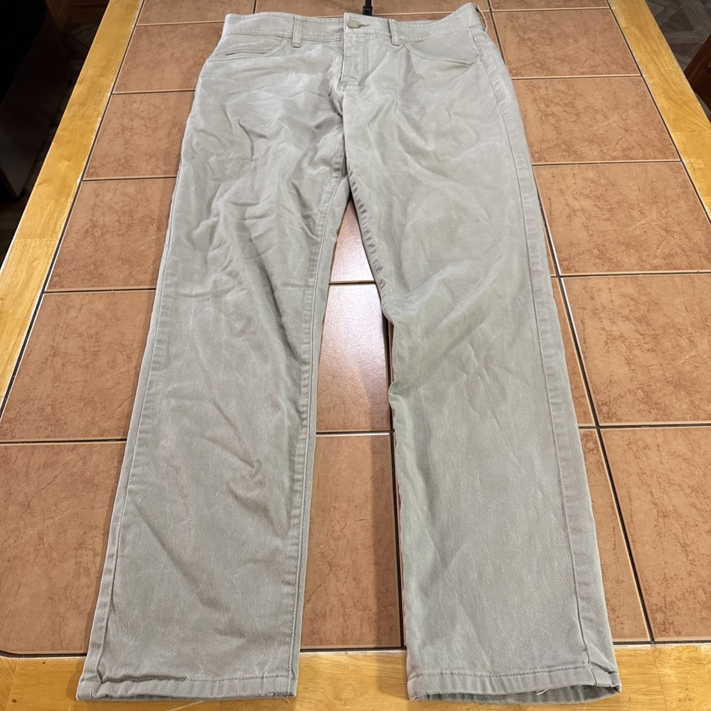 RHONE Everyday 5-Pocket Pants Mens 32 x‎ 30 Beige Slim Straight Fit Stretch
